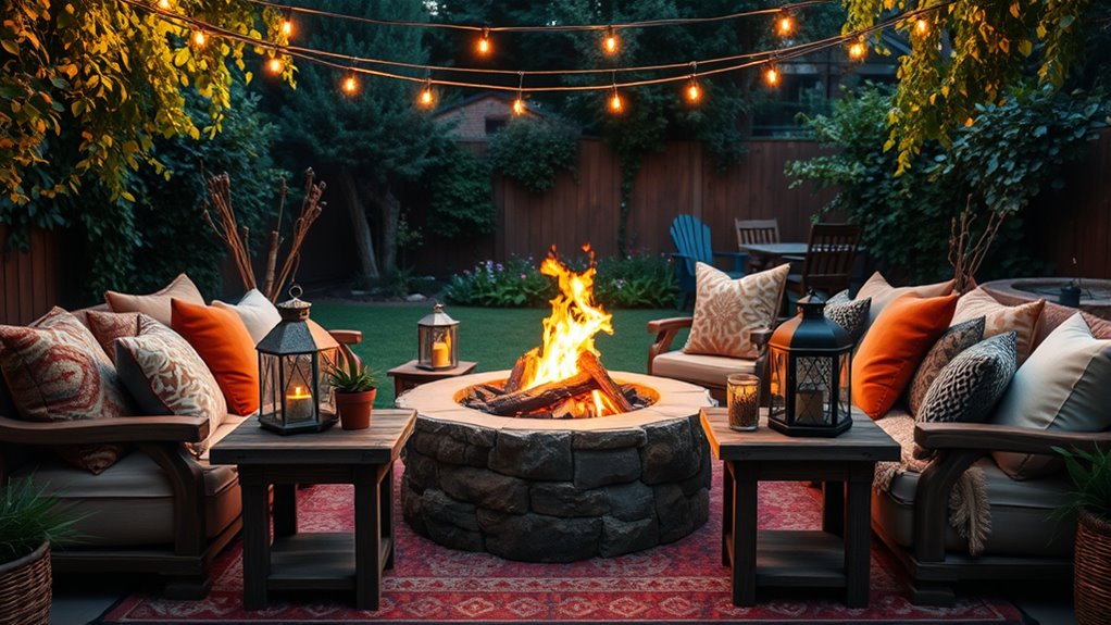 create cozy outdoor oasis