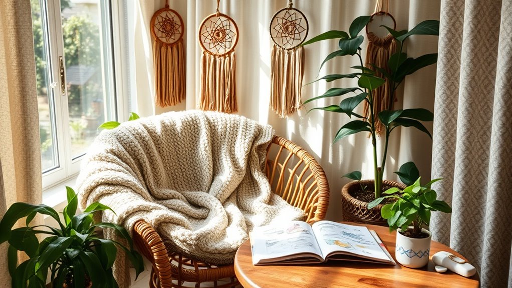 create peaceful tech free retreat
