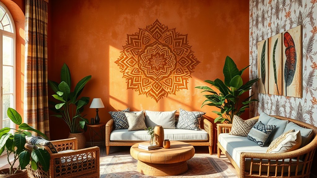 creative boho wall art techniques