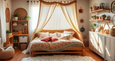 creative cozy boho nursery