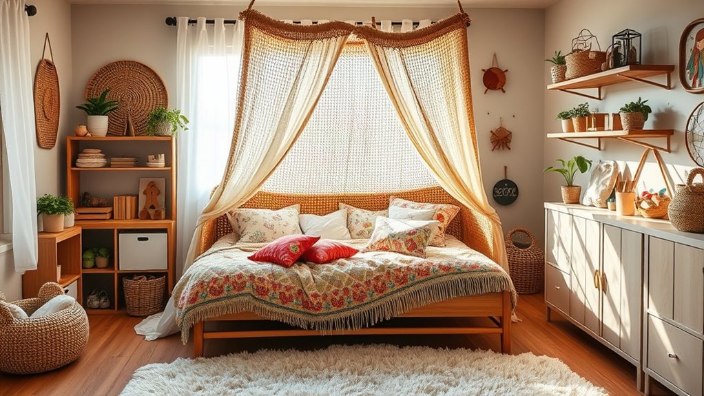 creative cozy boho nursery