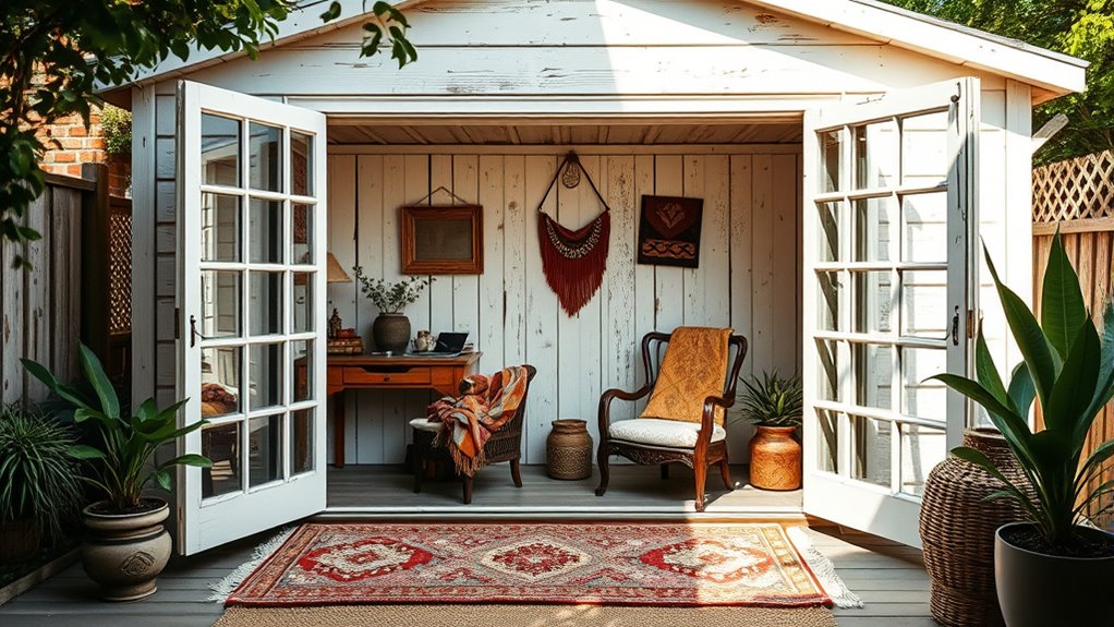 designing functional boho sheds