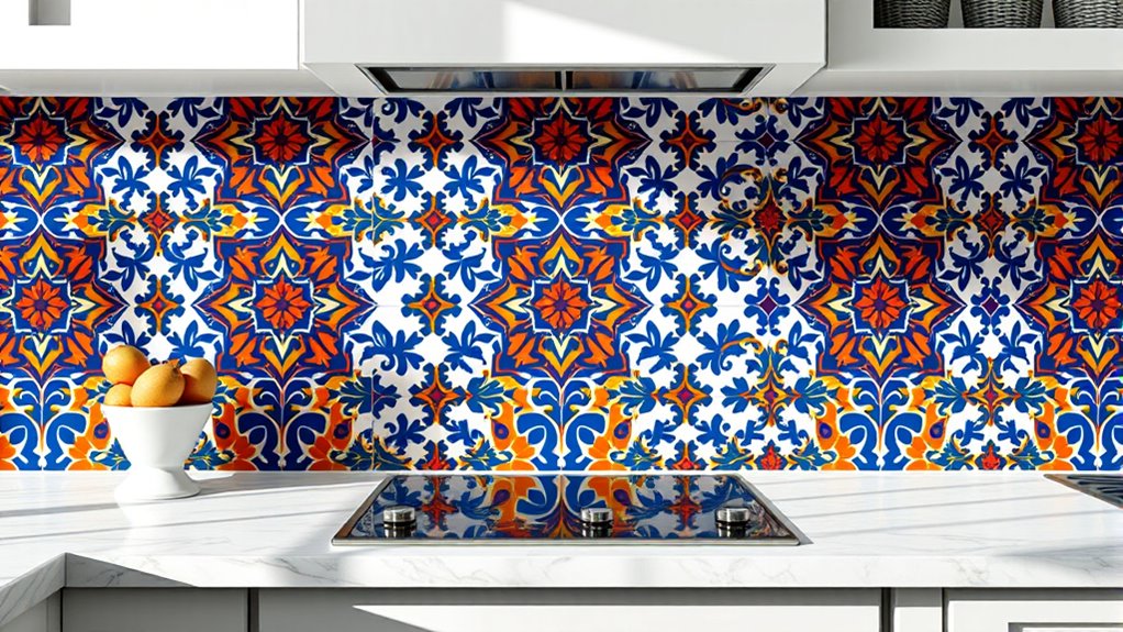 diy moroccan tile effect