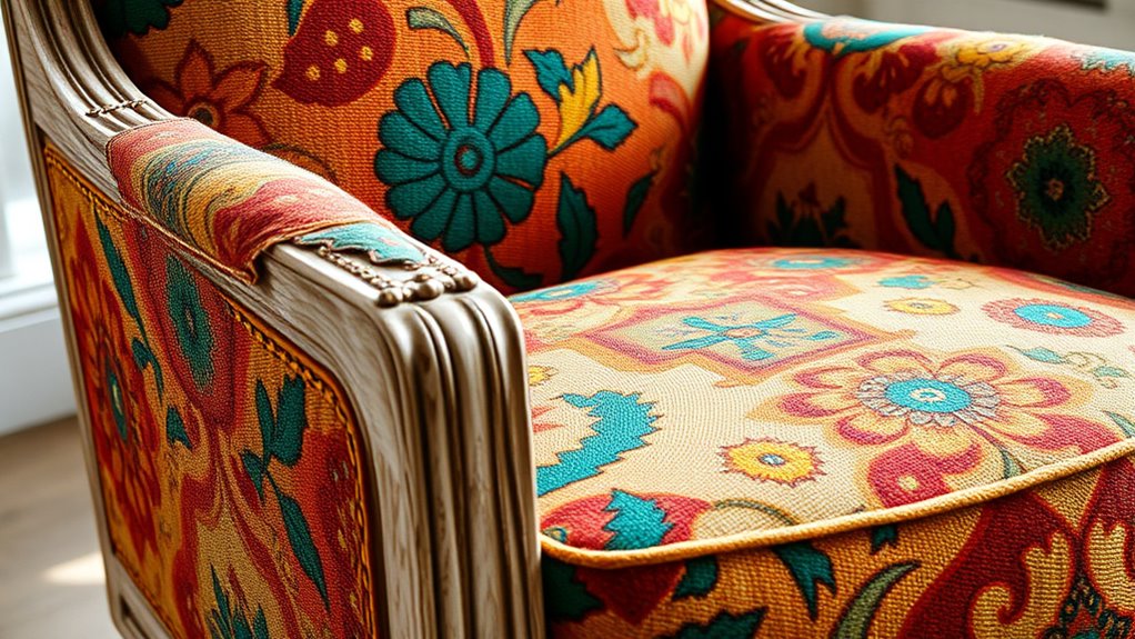 eclectic textured bold fabrics