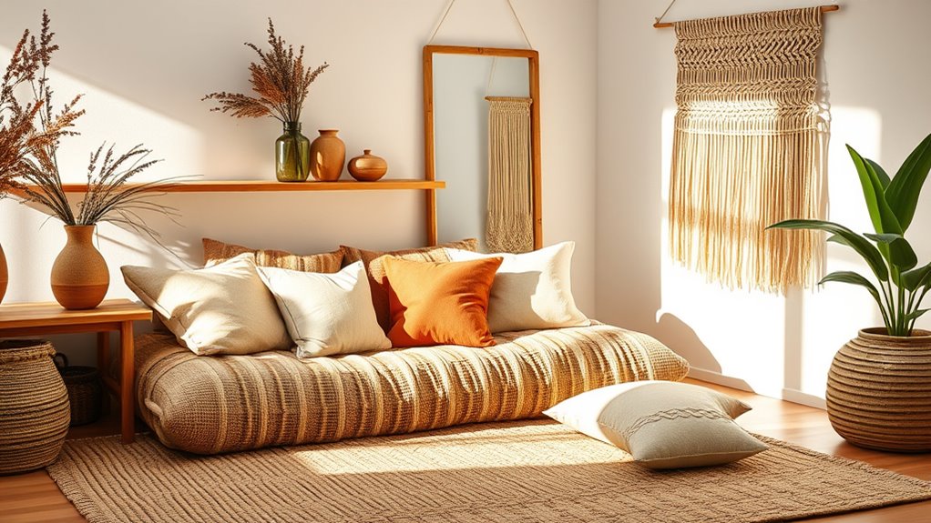 eco friendly boho textile decor
