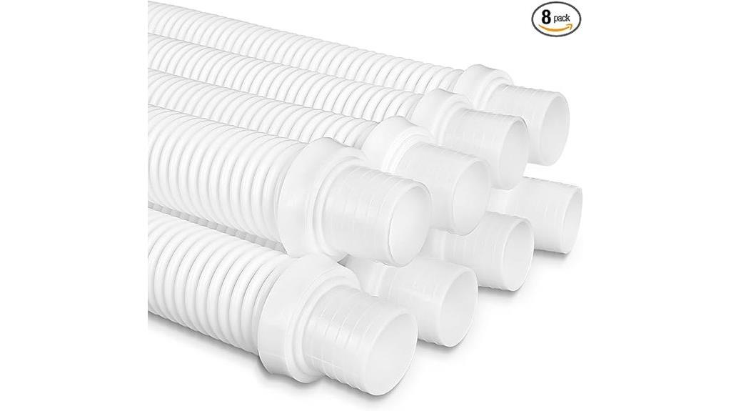 eight piece pool vacuum hoses