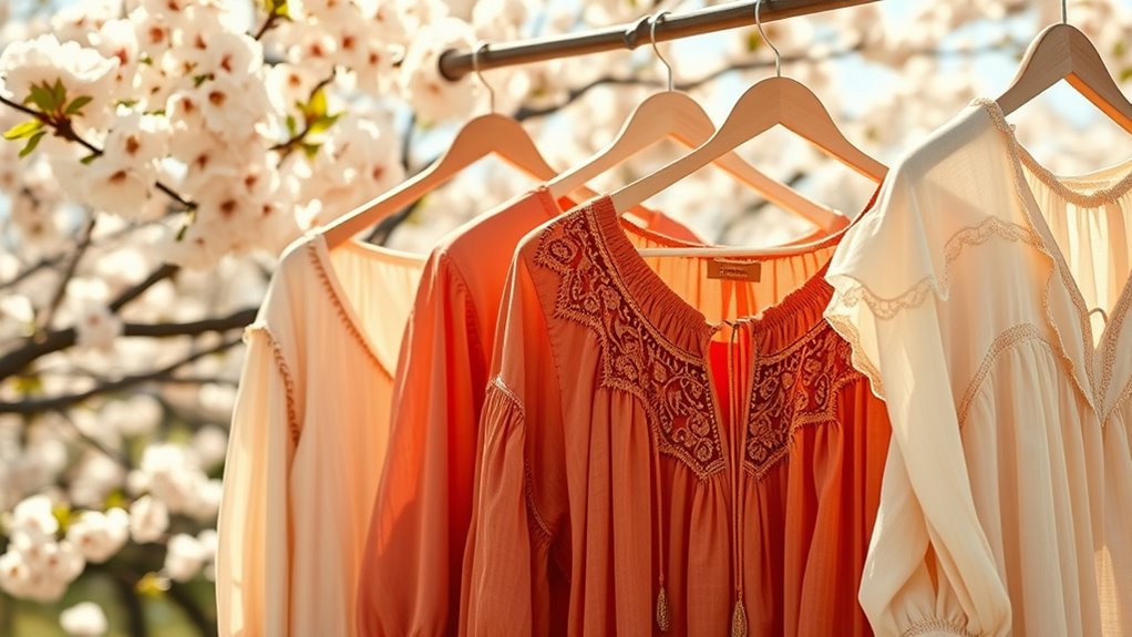 embroidery ruffles boho style