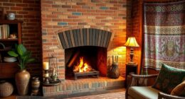 enhancing fireplace with tiles