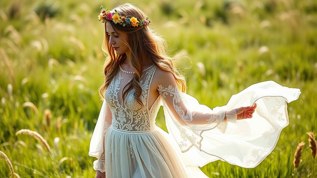 ethereal vintage lace details