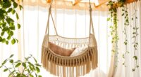 install boho hanging chair