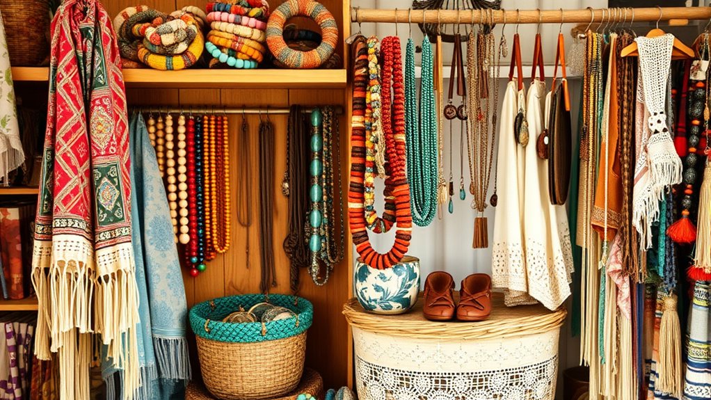 layered eclectic boho accessories