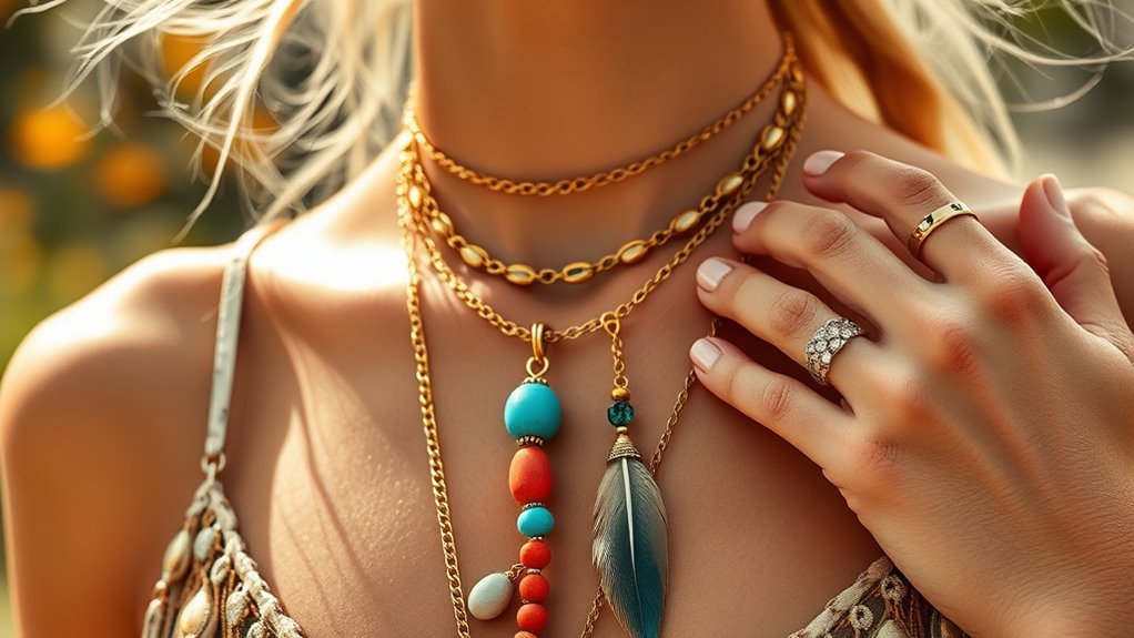 layered mixed metal jewelry