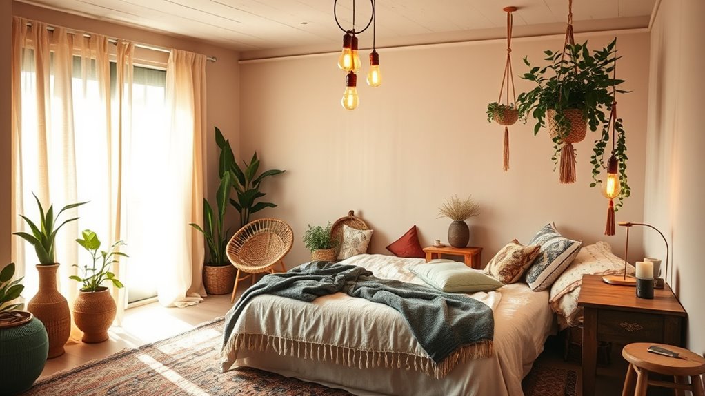 layered natural cozy lighting