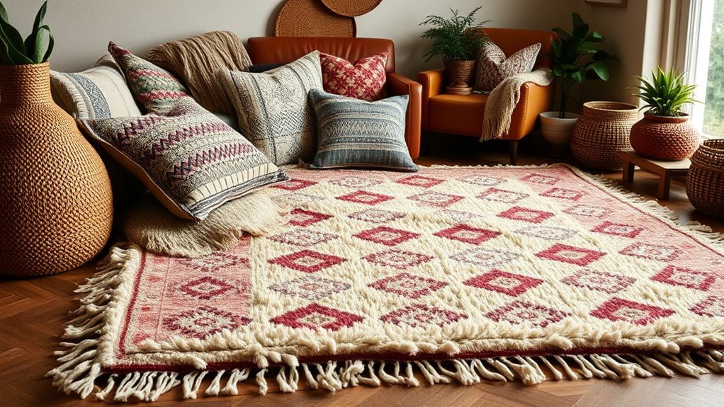 layered textured rug combinations