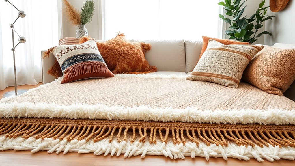 layered textured rug combinations