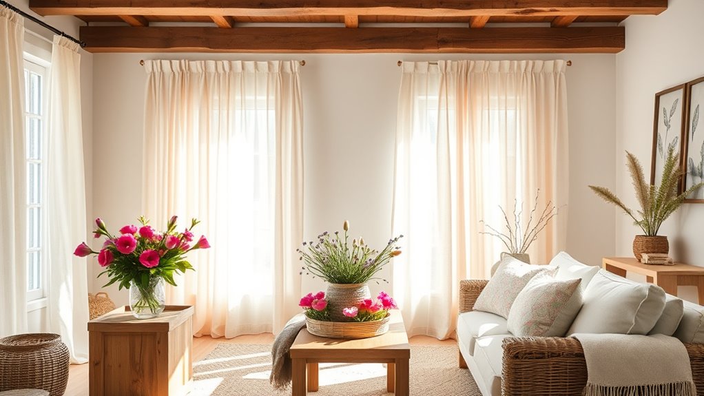 light airy natural window treatments