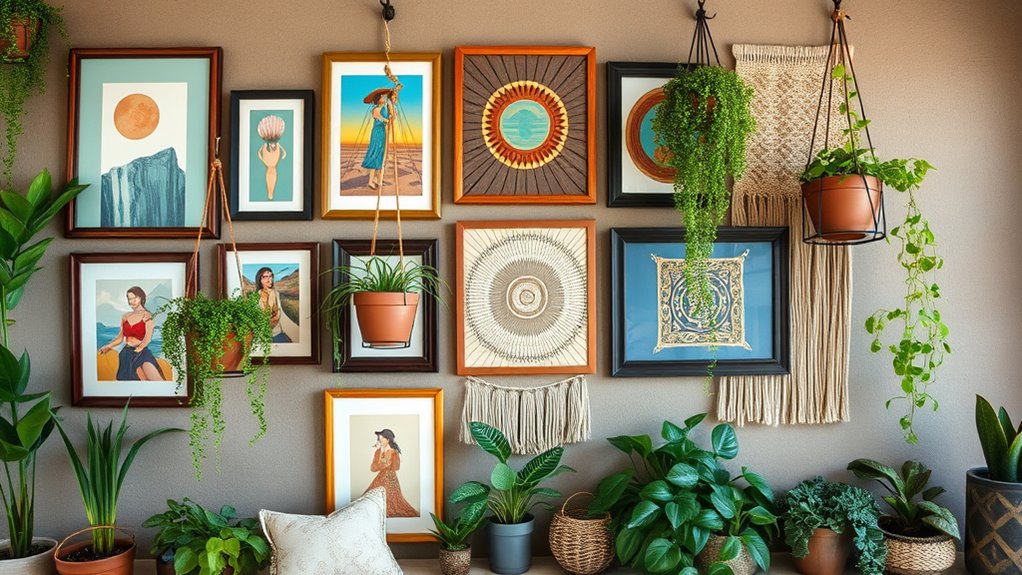 lush hanging plant displays