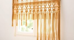 macram beaded curtain diy