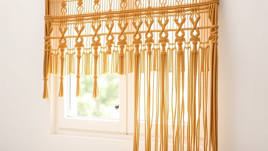 macram beaded curtain diy