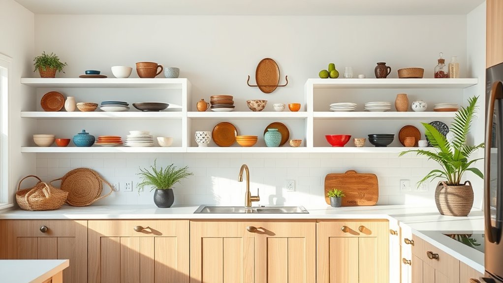 maintain cohesive boho kitchen