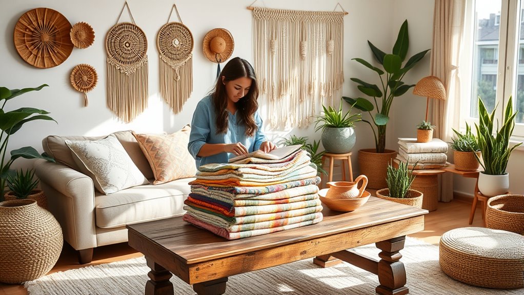 mindful boho decluttering techniques
