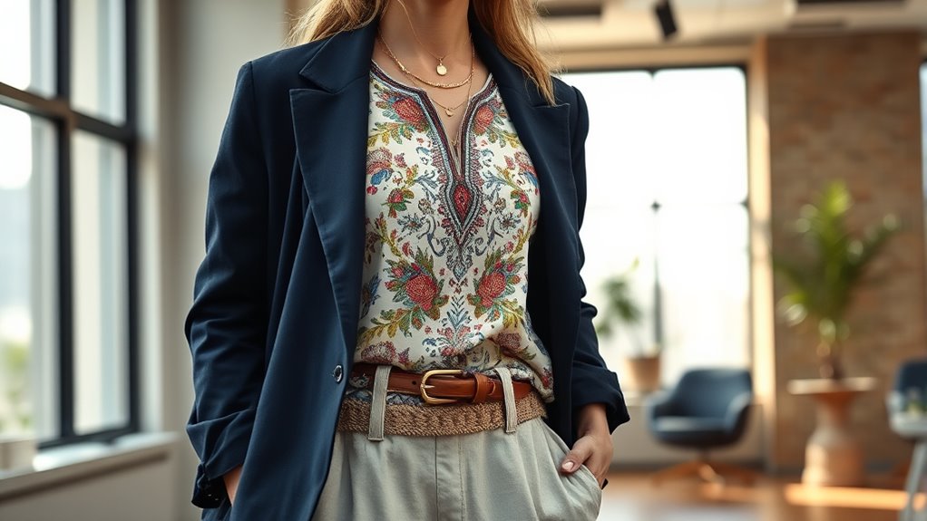 mixing structured and boho