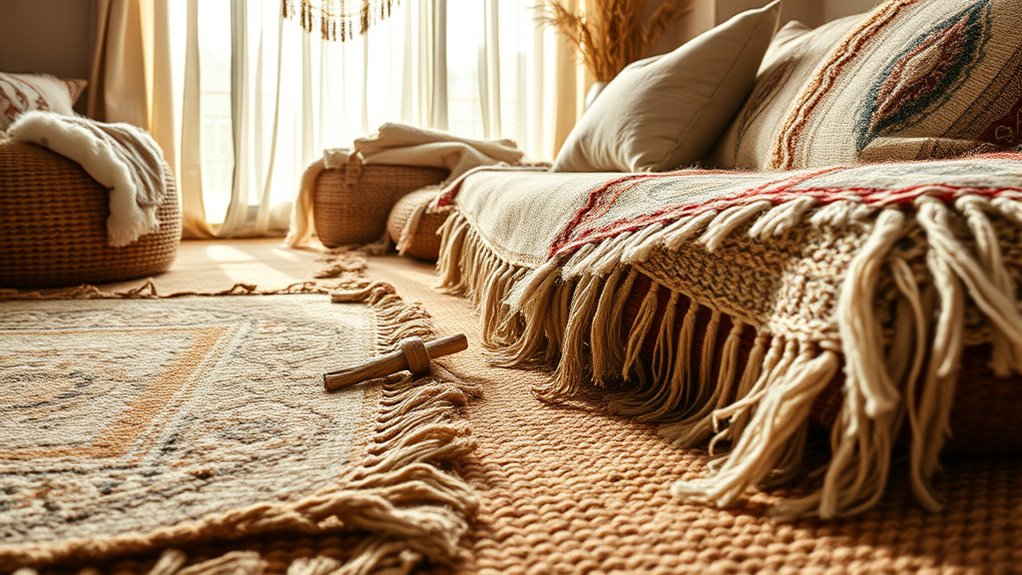 natural fibers add textured authenticity