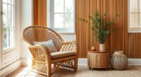 natural rattan and bamboo decor