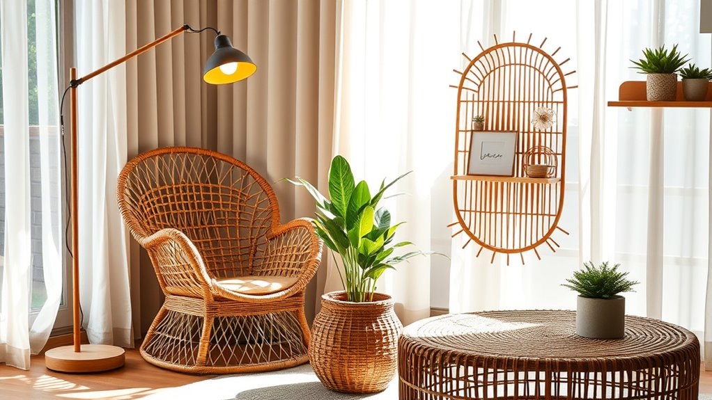 natural textured decor accents