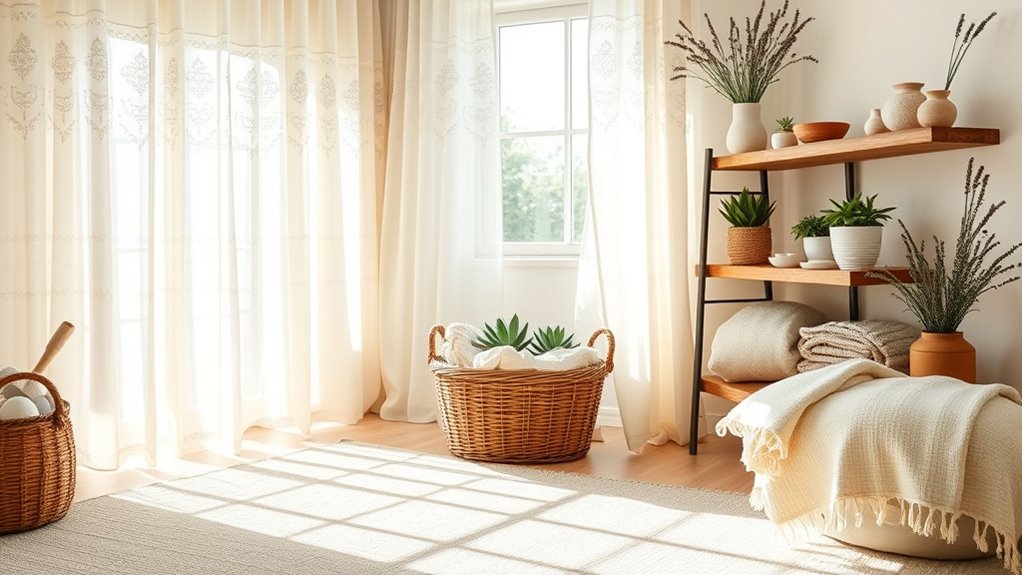 natural textures and earthy colors