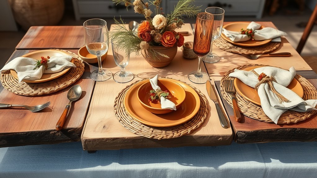 natural textures mismatched decor