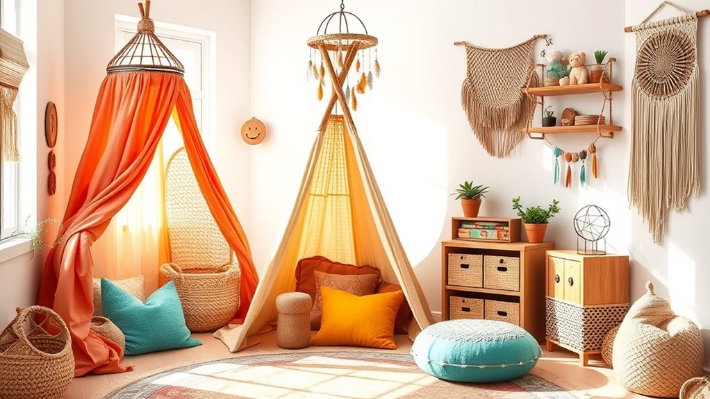 neutral tones balance vibrant hues