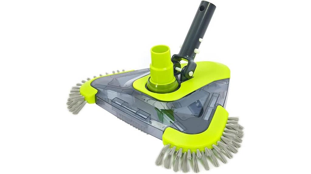 pool vacuum head with brush