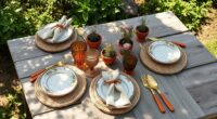rustic boho table decor