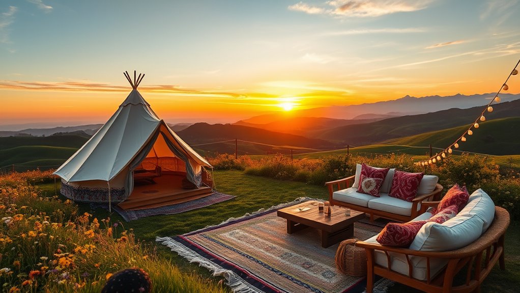 scenic eco friendly glamping sites