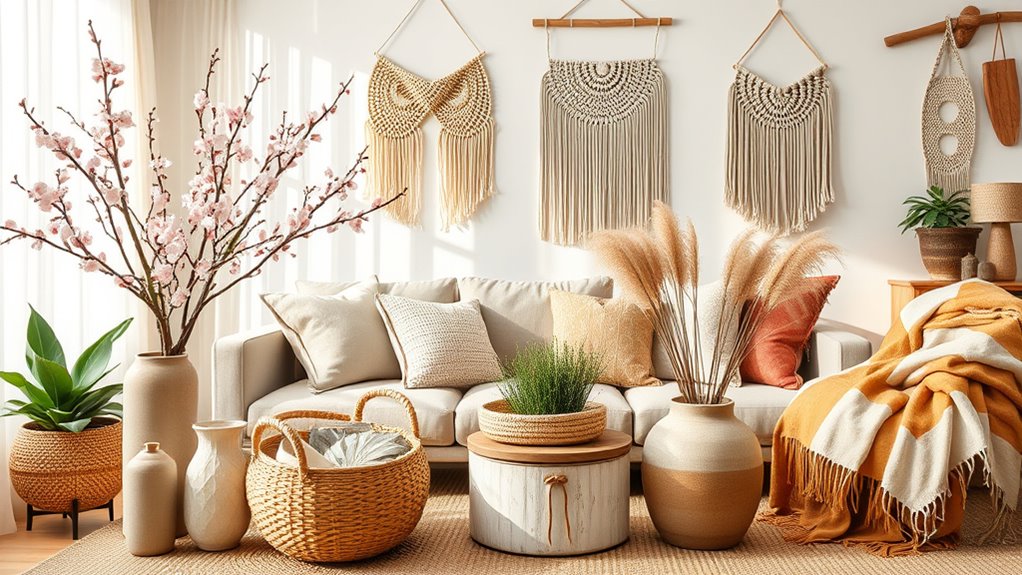 seasonal boho decor swaps
