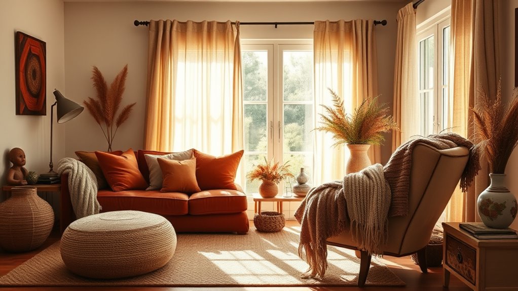 seasonal textures and fabrics
