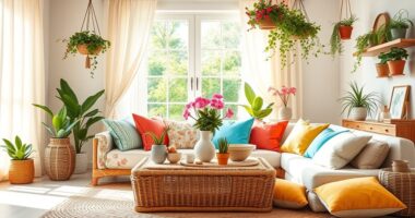 spring bright boho decor