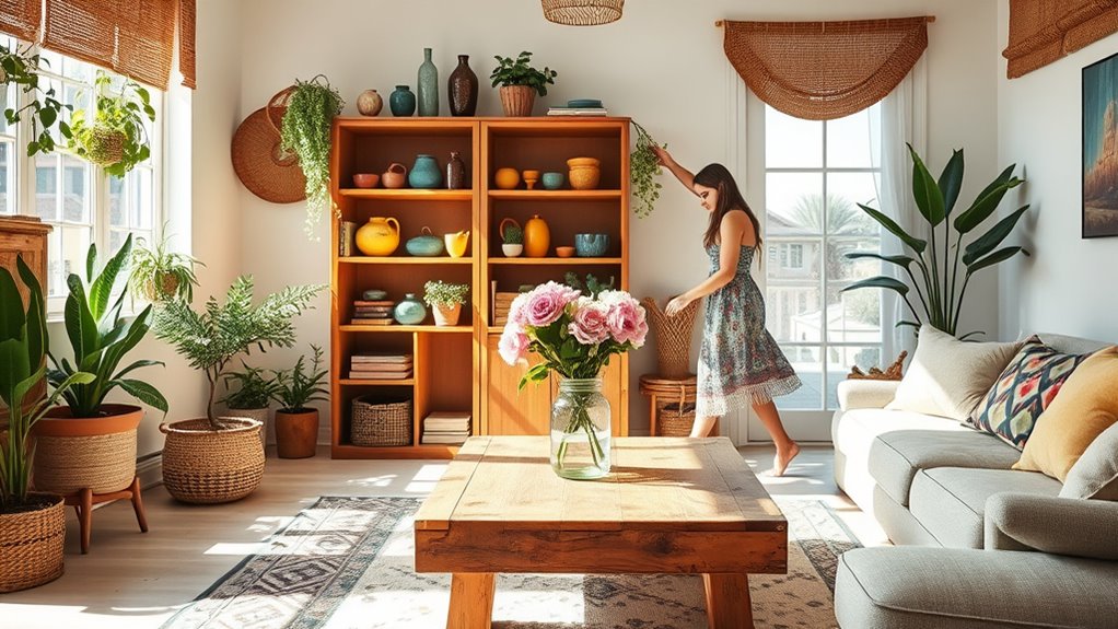 spring cleaning for boho spaces