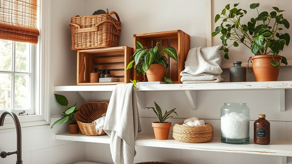 stylish functional boho storage