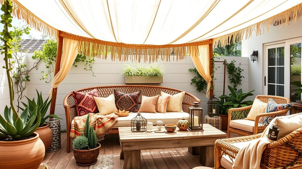 stylish shaded cooling retreats