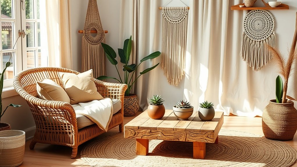 sustainable boho home decor