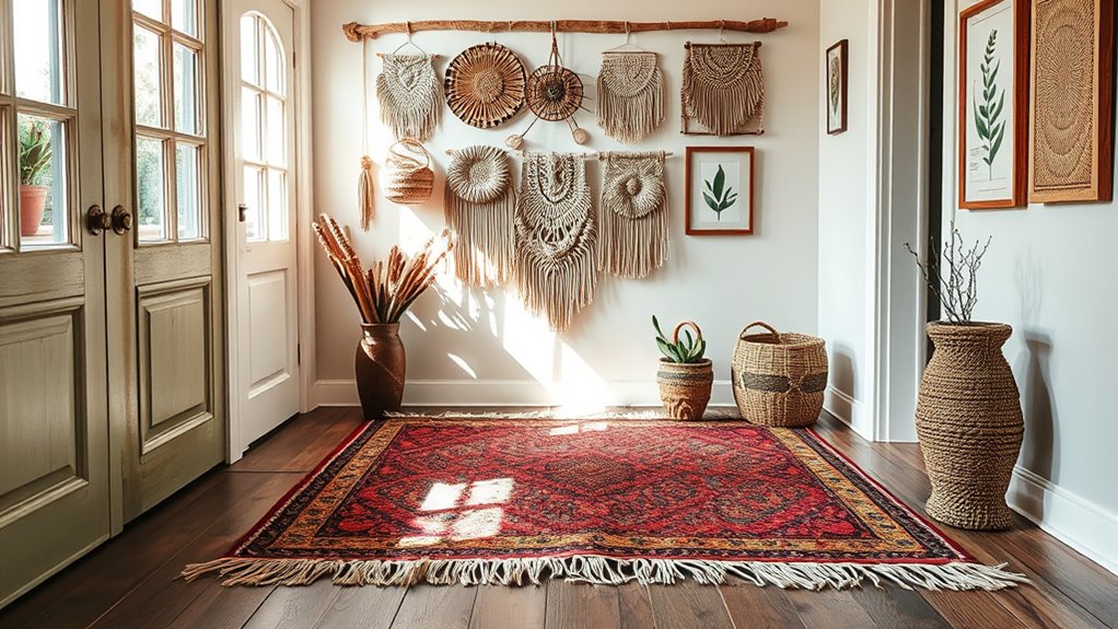 textured eclectic layered decor