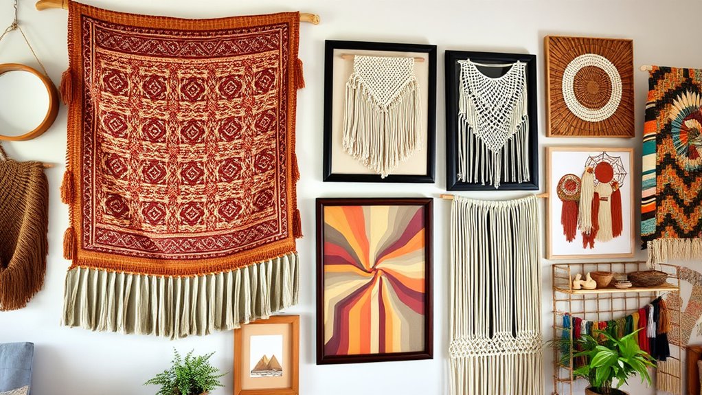 textured textile art layers