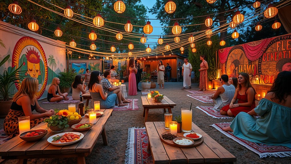 vibrant diverse festival cuisine