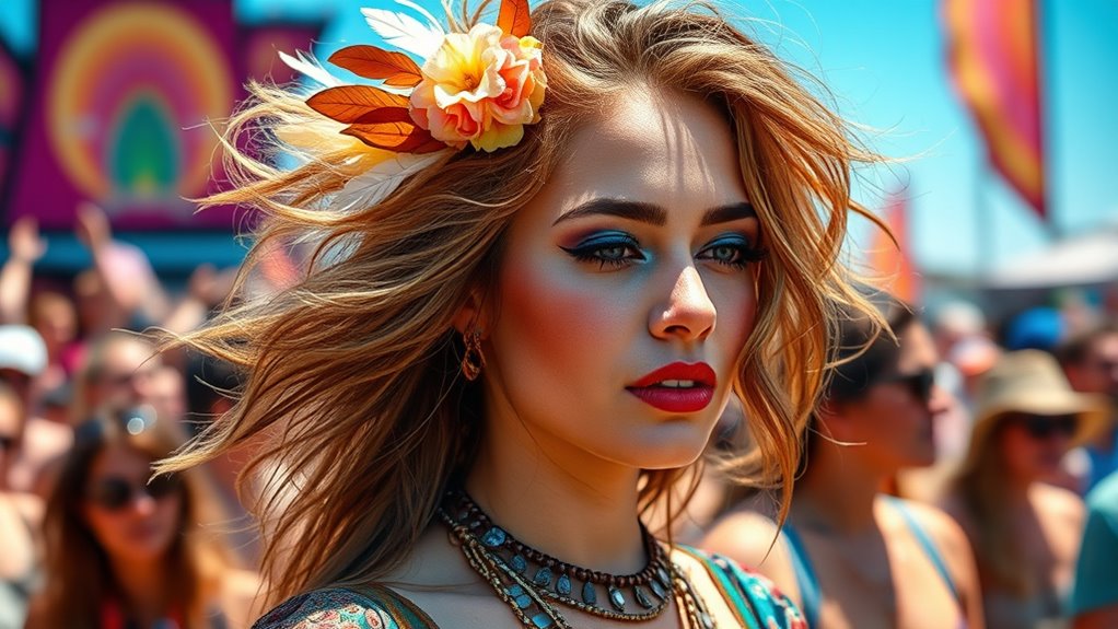 vibrant festival makeup inspiration