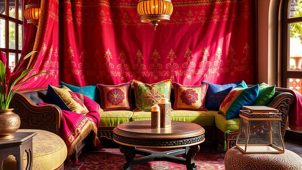 vibrant traditional textile craftsmanship