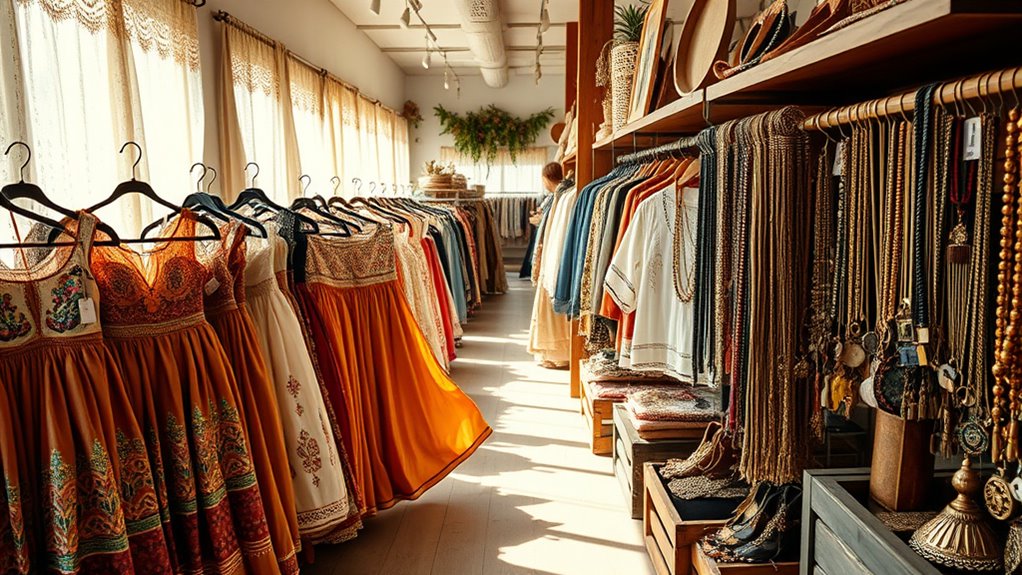 vintage boho style shopping