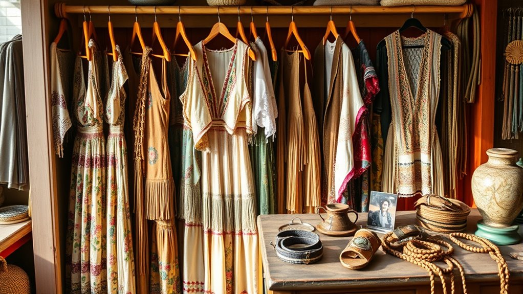 vintage inspired boho layering