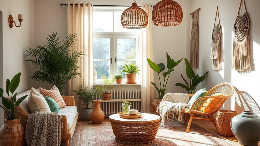 warm rustic iron lighting
